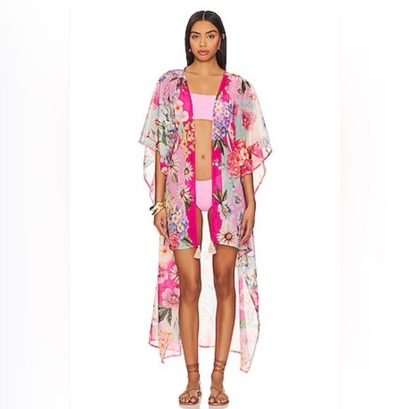 Agua Bendita Other - NWT - Agua Bendita x Revolve - Women’s Dará Floral Kimono Coverup